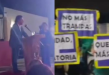 VIDEO| ¡Basta de estafas electorales! Sáenz la pasó mal en Salvador Mazza por la Ley de Lemas