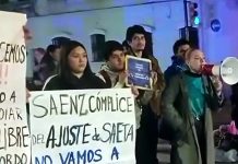Tras el recorte de Sáenz al transporte nocturno, estudiantes se manifestaron en Salta